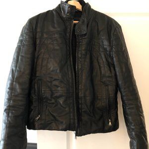 Mens Hugo Boss Leather Jacket